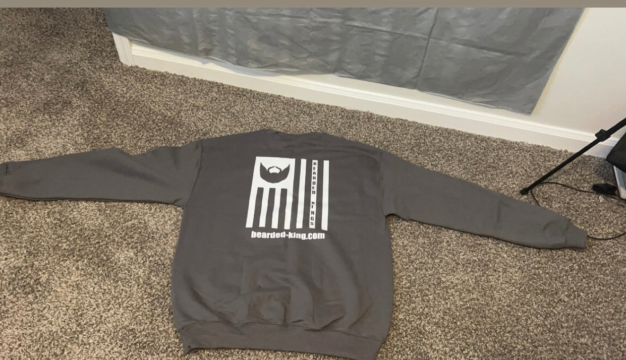 BEARDED KINGS SWEATSHIRTS | Beard Nation IV - Classic Charcoal