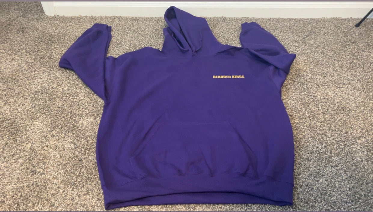 BEARDED KINGS HOODIES | Beard Nation IV - Purple