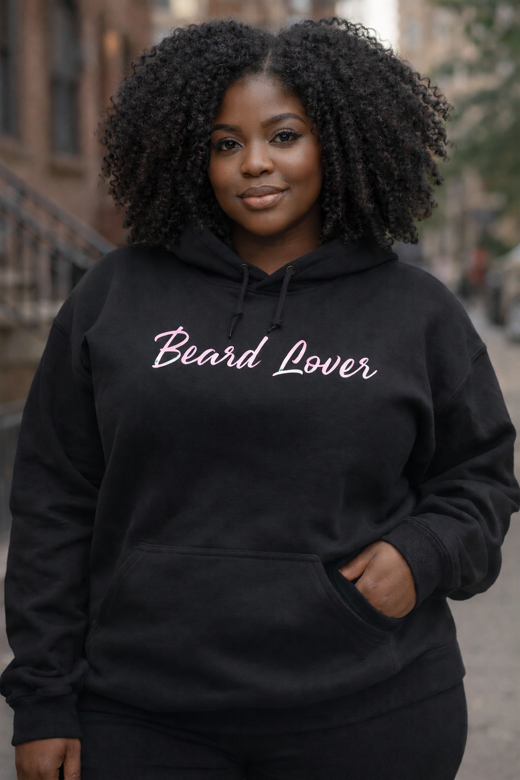 Ladies | Classic Black - Beard Lover Hoodie