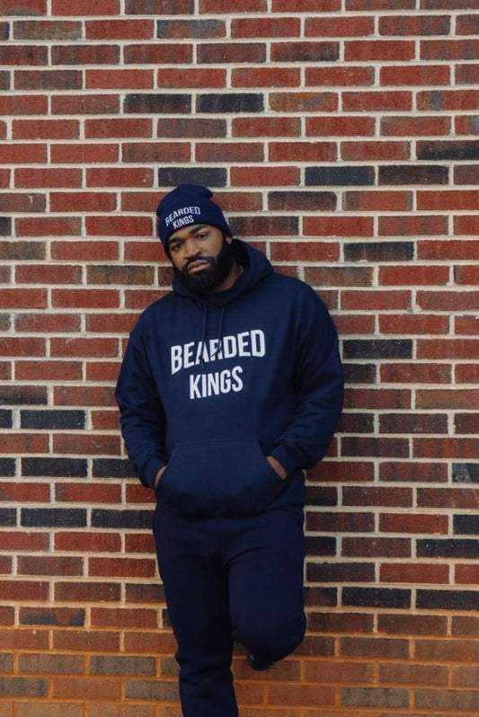 BEARDED KINGS HOODIES - Navy